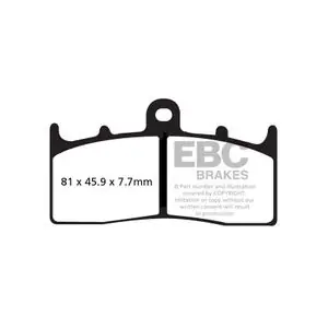EBC Sinter Metalli Sinteröity ennen (erityinen ABS mallin mukaan) Jarrupalat Uutuus
