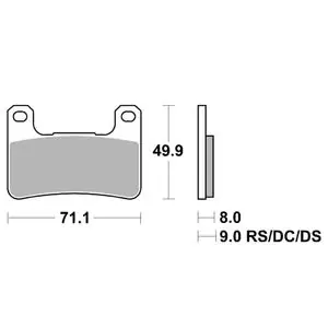 SBS 806DC Racing hiilikuitu etu Jarrupalat Uusi Malli
