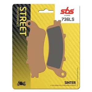 Alkuperäinen SBS 736LS Sinter Takapaino Frittätty Metalli Jarrupalat
