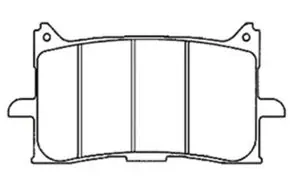 Nissin tie /Maasto metallipoltettu - 2P-371ST Jarrupalat Älä Missaa