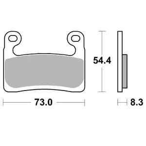 SBS 960HS Sinter Sinteroitu Metalli Edessä Jarrupalat Tilaa Nyt