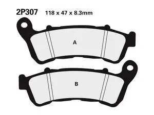 Heti Saatavilla Nissin tie /Maasto metalliseos - 2P-307ST Jarrupalat