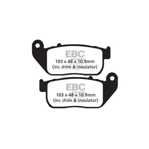 Edullinen EBC Sinter Metalli Sinteröity ennen Jarrupalat