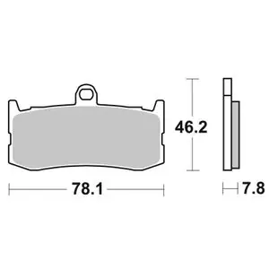 Ajankohtainen SBS 864DC Racing hiilikuitu etu Jarrupalat