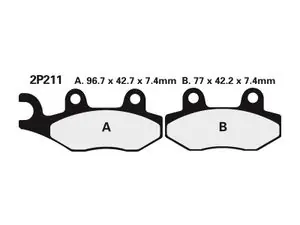Uutuus Nissin puolimetallinen tie - 2P-211NS Jarrupalat