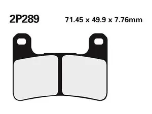 Nissin tie /Off-Road metallise frittä - 2P-289ST Jarrupalat Tukkuhinta