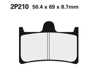 Tukkuhinta Nissin puolimetallinen tie - 2P-210NS Jarrupalat