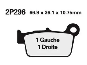 Osta Verkossa Nissin tie /Off-Road metallise fritté - 2P-296ST-MX Jarrupalat