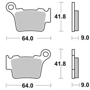 SBS 791RSI Sinter Metalli Sinteröity Kilpa-etu Jarrupalat Alennettu