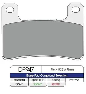 DP Brakes Metalli Sinteröity Jarrupalat Älä Missaa