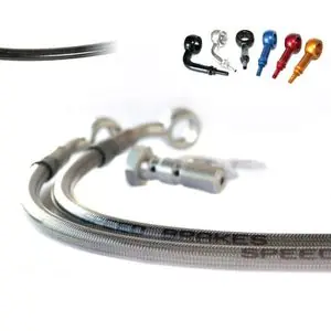 Viimeinen Mahdollisuus Tecnium Inox Etuosa Ilmansyöttöletkujen sarja - HarmaaKAWASAKI 636 NINJA ZX-6 R (ZX636B) - 2003 - 2004