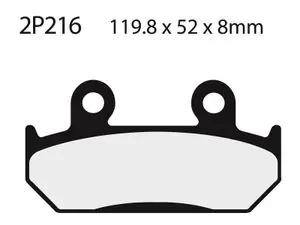 Nissin tie semi-metallinen - 2P-216NS Jarrupalat Suosittu