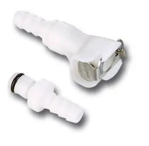 Motion Pro nopea Ø8mm yksinkertainen lukitus valkoinen Universal Tankkiyhteys Aito