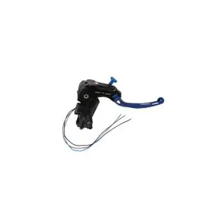 Uutuus Accossato radial READY TO BRAKE 19 x 18 avec levier LONG rabattable Universal Jarrusylinteri - Musta / Sininen