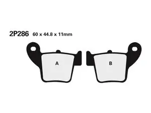 Nissin tie /Off-Road metallise fritté - 2P-286ST-MX Jarrupalat Ajankohtainen
