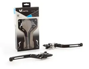 Bihr standard 175mm taillé massa musta/ruuvit alumiini adaptereilla parina Jarru- ja kytkinvivutHONDA 600 CBR 600 F ABS (PC41) - 2011 - 2012 Sertifioitu