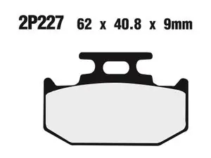 Tilaa Heti Nissin Off-Road puolimetallinen - 2P-227GS Jarrupalat