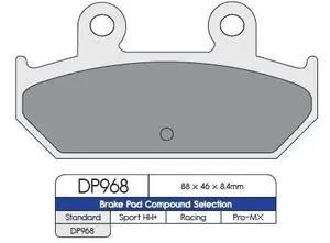 Alennettu Hinta DP Brakes Métal fritté Jarrupalat