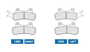 Uusi Malli CL Brakes métal fritté - 1263ATV1 Jarrupalat