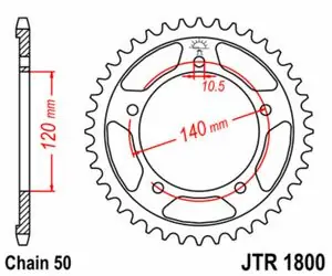 Suosittu JT. teräs standardi 1800 - 530 Kruunu