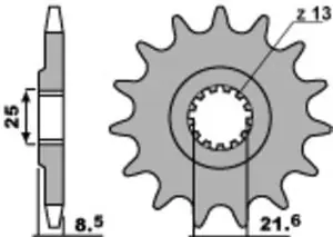 Löytö PBR teräs standardi 2137 - 525 Eturatas