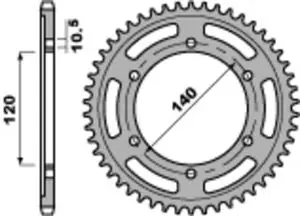 Alennettu Hinta PBR teräs C45 standard 5301 - 525 Kruunu