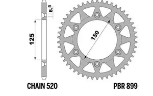 PBR standard teräs - 520 49 hammasta Kruunu Loppuunmyynti