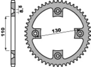 PBR teräs C45 standard 4306 - 420 Kruunu Erikoistarjous