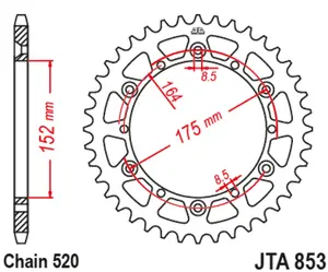JT. alumiini ultra-light 853 - 520 Kruunu Halpa
