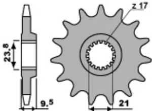 Aito PBR terässtandard 342 - 520 Eturatas
