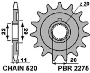 Flash-Tarjous PBR terässtandard 2275 - 520 Eturatas