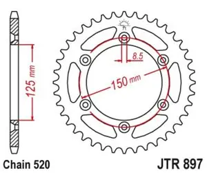 Pakollinen (Must-Have) JT. teräs standardi 897 - 520 Kruunu
