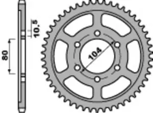 Alennettu PBR teräs C45 standard 4359 - 525 Kruunu