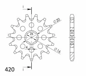 Ajankohtainen SuperProx 15 hammasta Eturatas