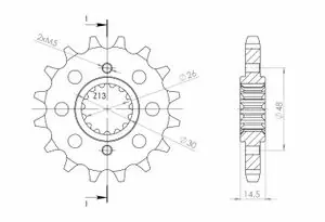 Ajankohtainen SuperProx 16 hammasta Eturatas