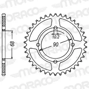 Viimeinen Mahdollisuus SuperProx 42 hammasta KruunuHONDA 200 MTX 200 RW (MD07) - 1983 - 1985