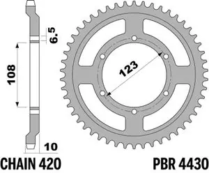 Flash-Tarjous PBR acier standard - 420 52 dents Kruunu