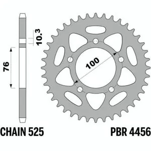 Alennus PBR acier C45 standard 4456 - 525 43 dents Kruunu