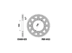 Alennettu Hinta PBR Aluminium Standard - 420 53 dents Kruunu