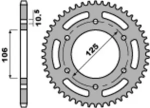 Älä Missaa PBR acier standard 4530 - 520 41 dents Kruunu