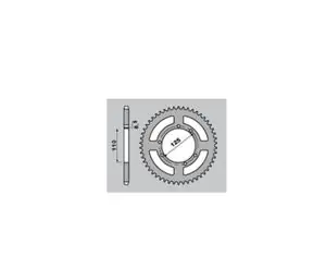 Aito PBR acier standard - 428 45 dents Kruunu