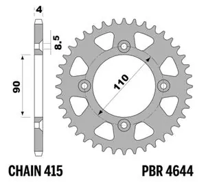 Älä Missaa PBR aluminium ultra - light 4644 - 415 41 dents Kruunu
