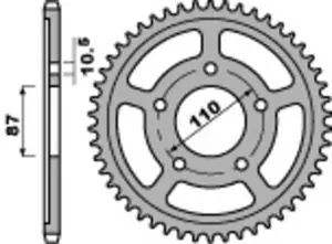 Alennettu Hinta PBR acier standard - 520 45 dents Kruunu