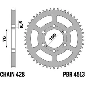 Aito PBR acier standard - 428 43 dents Kruunu